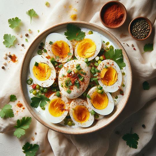 Boiled Egg Chaat — dish photo
