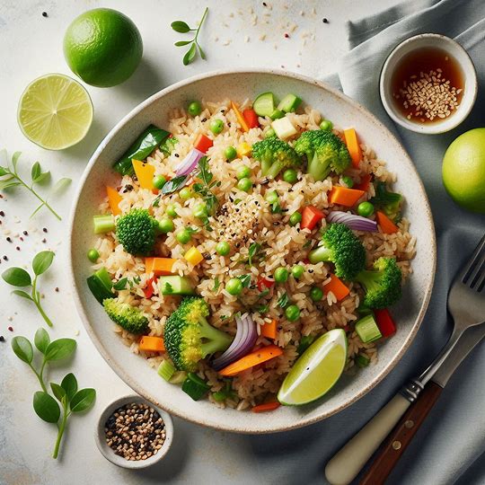 Thai Fried Rice Brown Rice Veg — dish photo